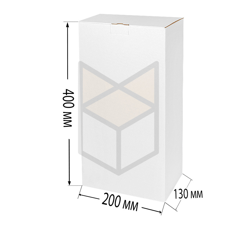 Коробка самосборная 200х130х400 МГК Белый