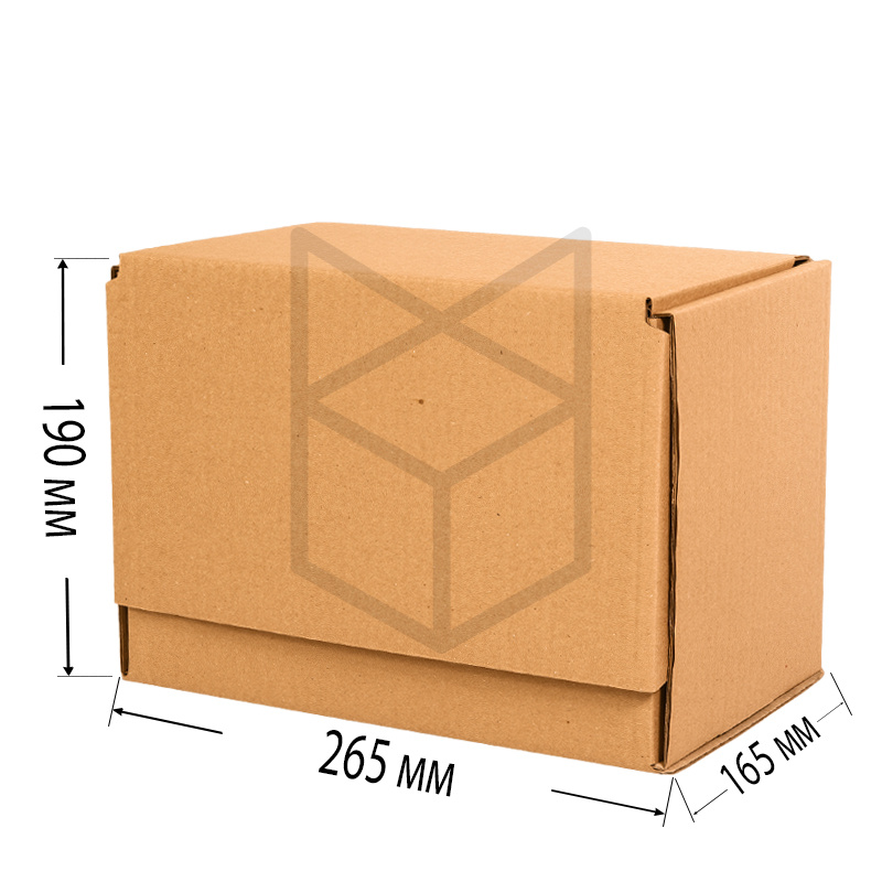 Коробка почтовая Тип "Г" 265х165х190 Бурый