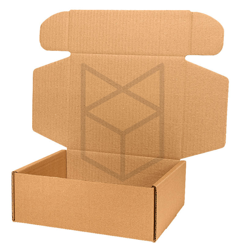 Коробка самосборная 250х200х100 Т22Е Бурый