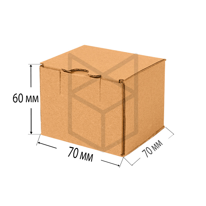Короб самосборный 70х70х60 МГК бурый 