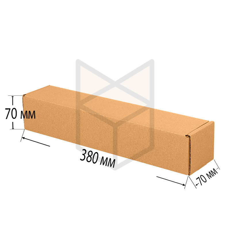 Коробка самосборная 380х70х70 Т24 Бурый