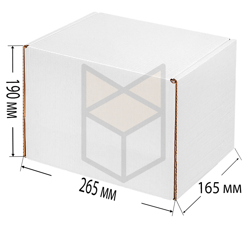 Коробка почтовая Тип "Г" 265х165х190 Белый