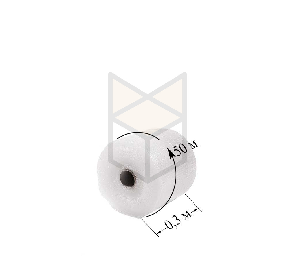 Воздушно пузырчатая пленка 0.3х50 Трехслойная