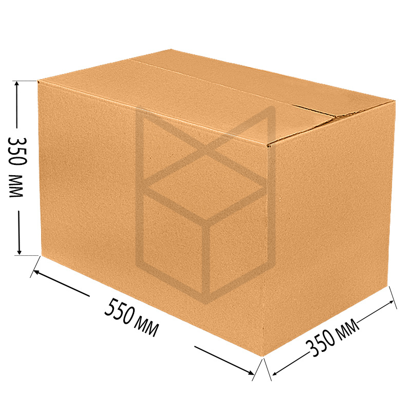 Коробка четырехклапанная №26 550х350х350 Т-23 Бурый