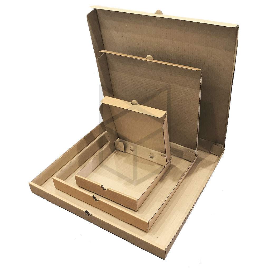 Коробка для Пиццы №2 330х330х40 Бурый