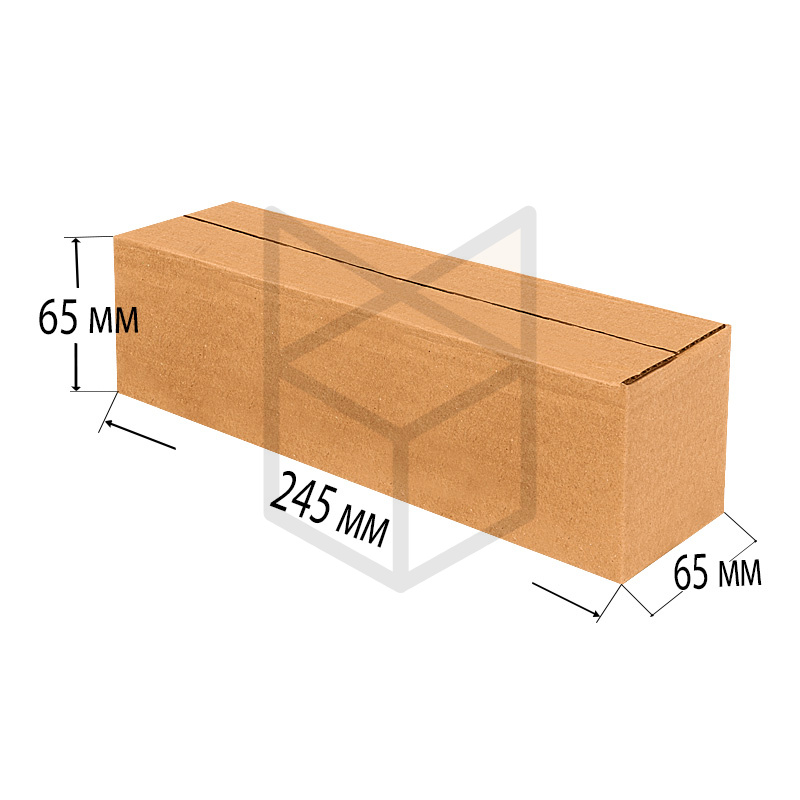 Коробка четырехклапанная 245х65х65 Т22 Бурый