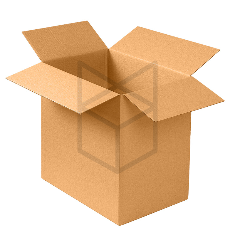 Коробка четырехклапанная 330х230х330 Бурый