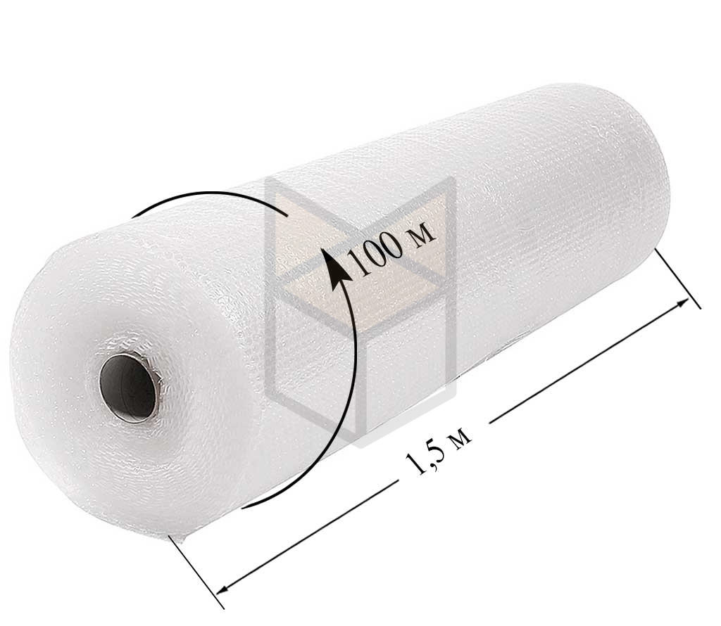 Воздушно пузырчатая пленка 1.5х100 Двухслойная