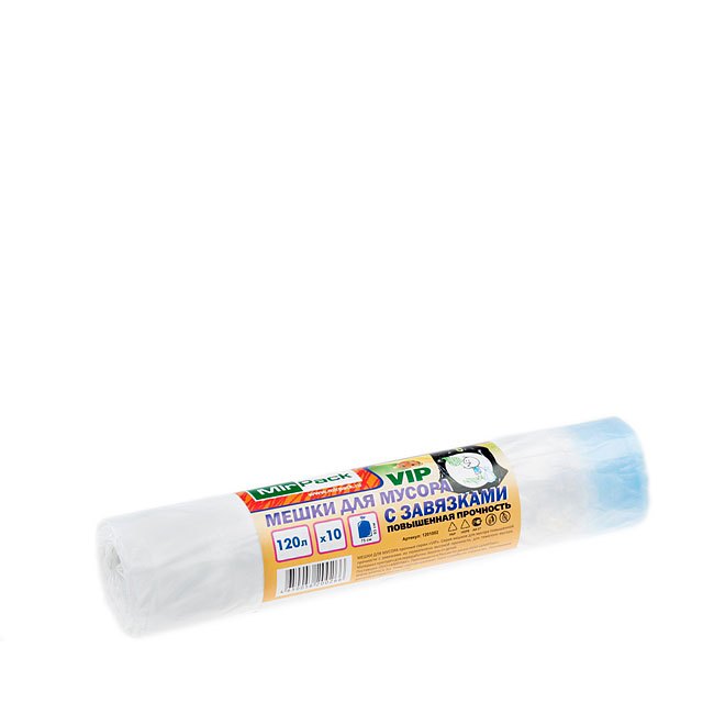 VIP мешки для мусора с завязками №3, 120 литров