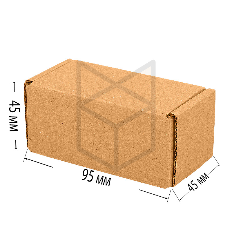 Коробка самосборная 95х45х45 Т22МГК Бурый