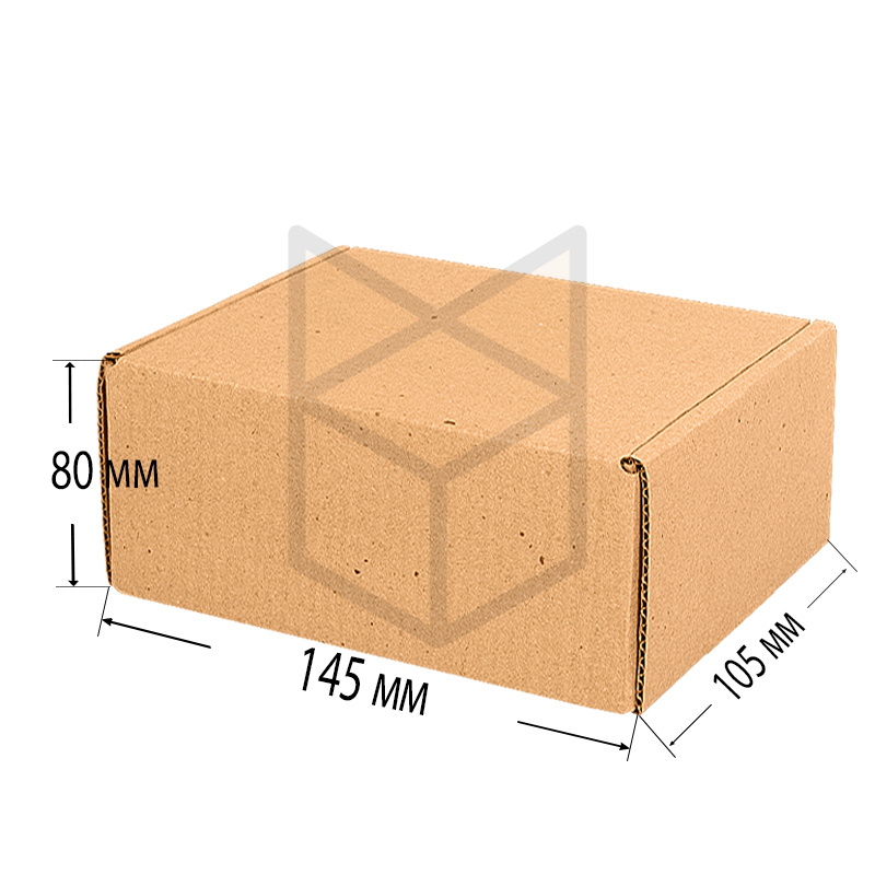 Коробка самосборная 145х105х80 МГК Бурый