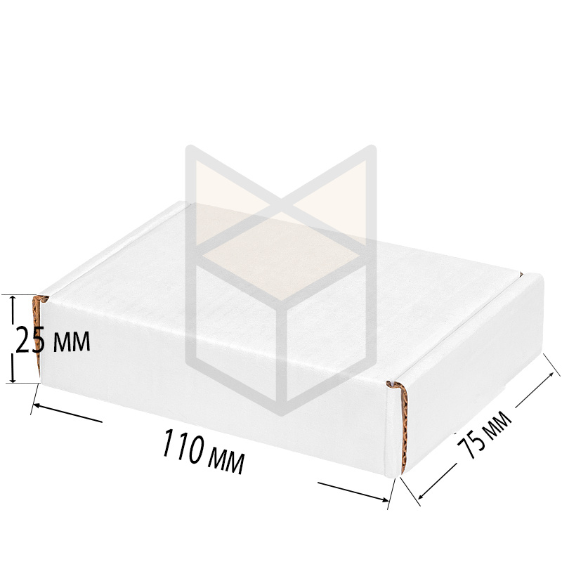 Коробка самосборная 110х75х25 Т22 МГК Белый