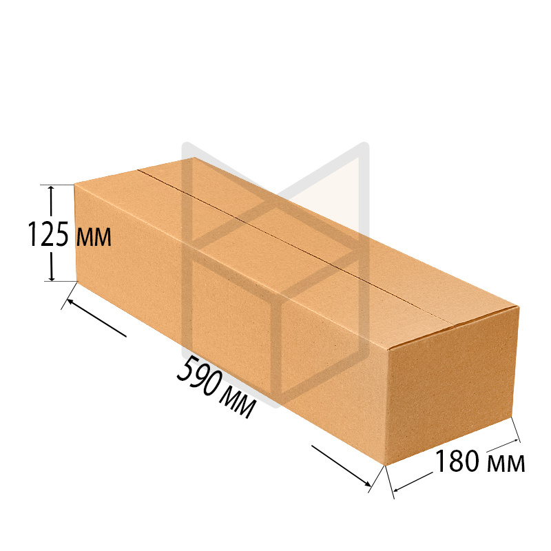 Коробка четырехклапанная 590х180х125 Т22 Бурый