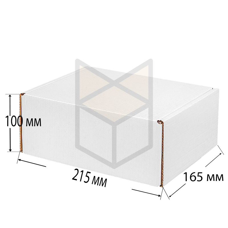 Коробка почтовая Тип "Д" 215х165х100 Белый