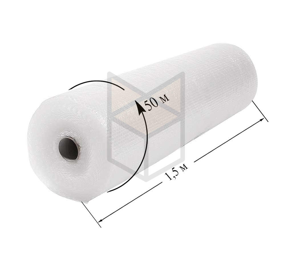 Воздушно пузырчатая пленка 1.5х50 ТРЕХСЛОЙНАЯ