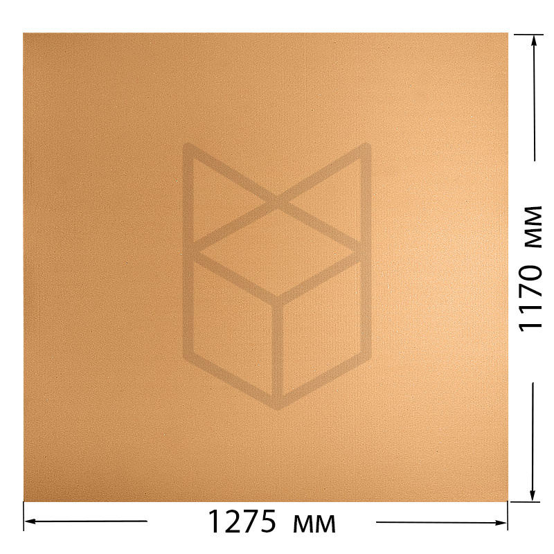 Гофрокартон 1275х1170 Т-22 бурый