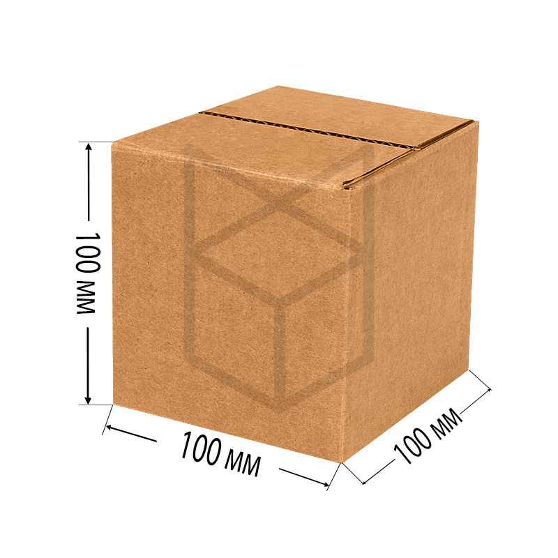 Коробка четырехклапанная 100х100х100 Т-21 Бурый