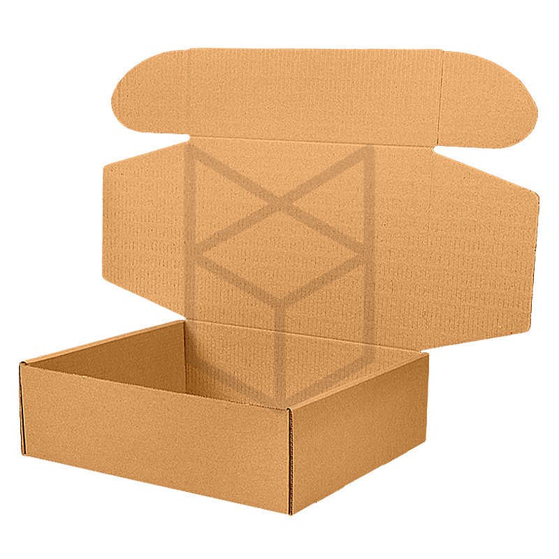 Коробка самосборная 275x275x100 Т-22 Бурый