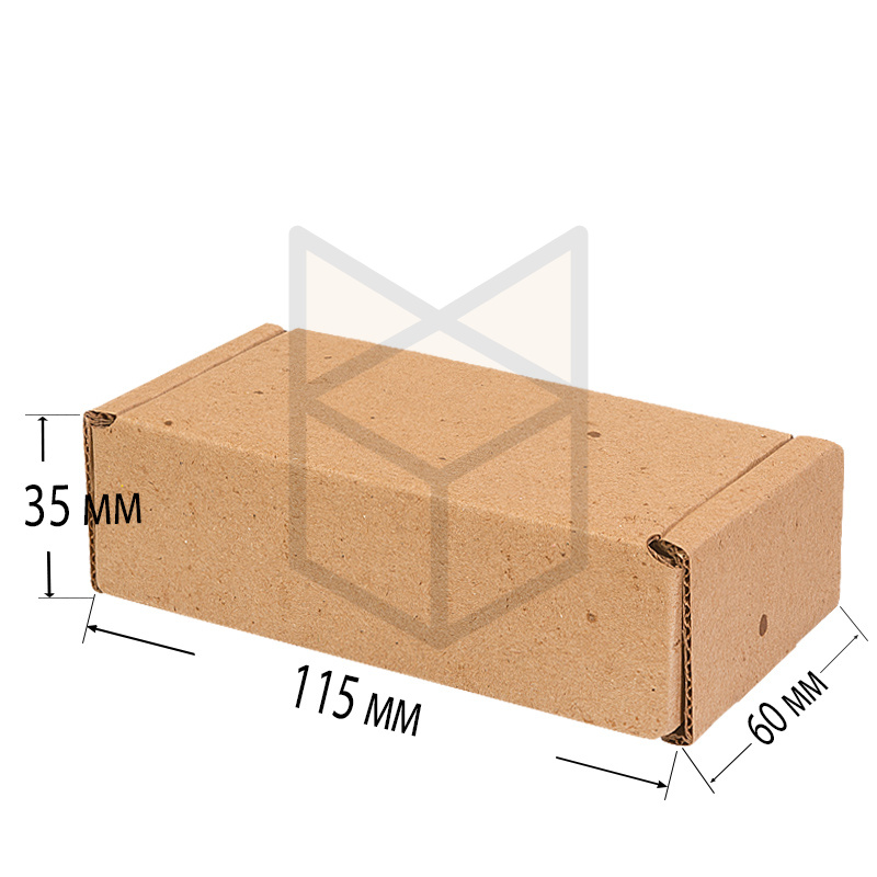 Коробка самосборная 115х60х35 МГК Бурый