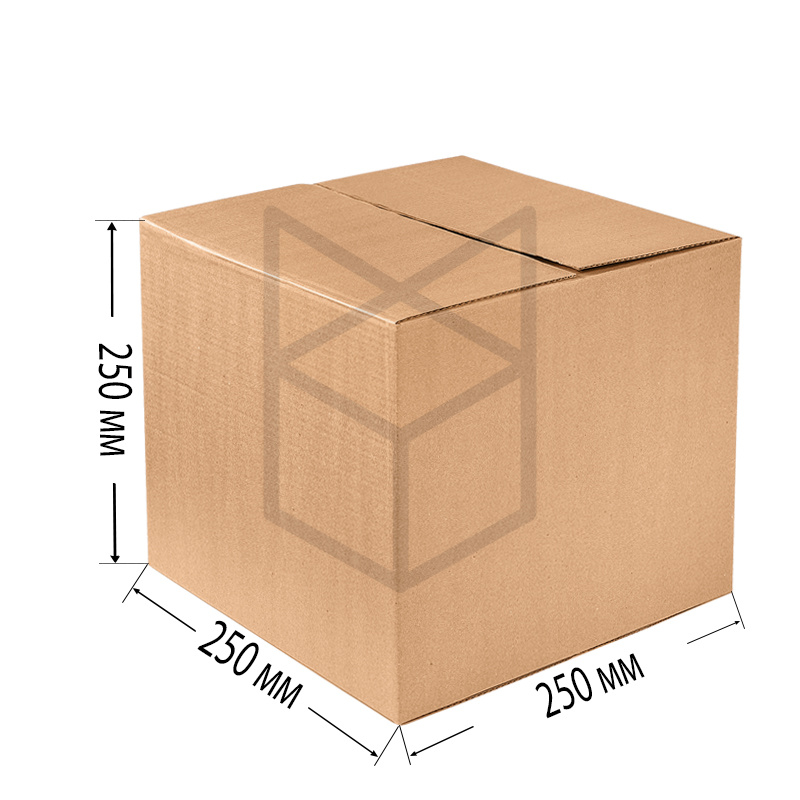 Коробка четырехклапанная 250х250х250 Т-21 Бурый