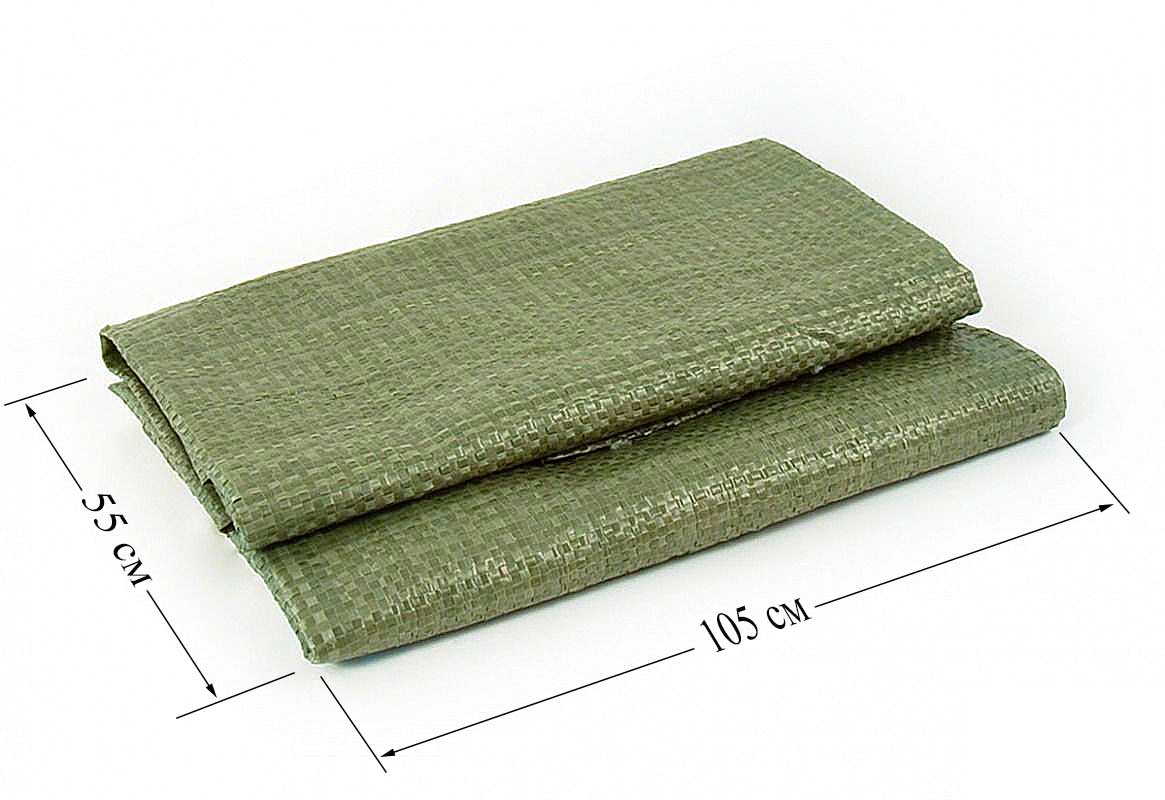 Мешок полипропиленовый для строительного мусора 55x105 зеленый