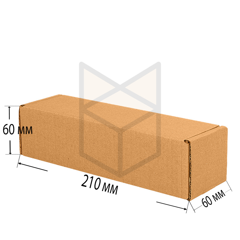 Коробка самосборная 210х60х60 Бурый Т22 Бурый