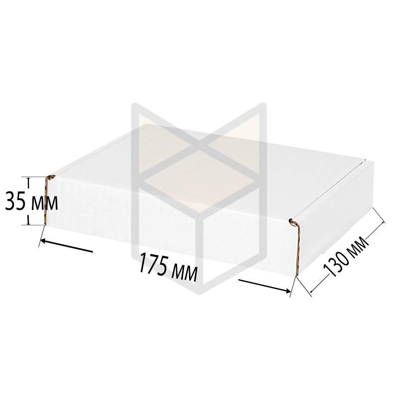 Коробка самосборная 175х130х35 Т22В Белый
