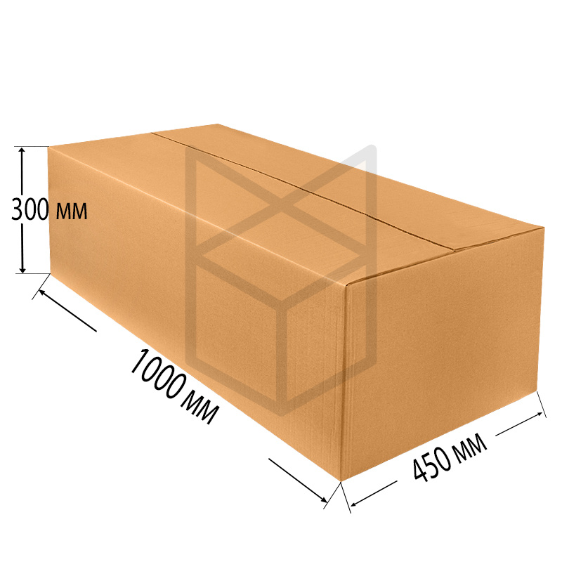 Коробка четырехклапанная 1000х450х300 П-32 Бурый
