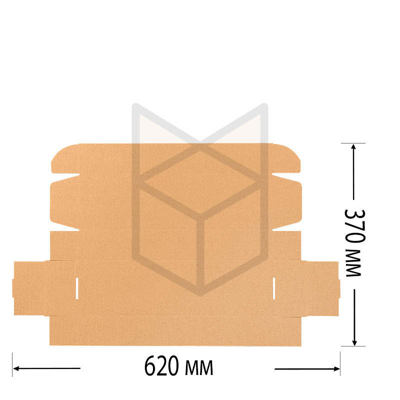 Короб самосборный 360х100х55 мгк бурый