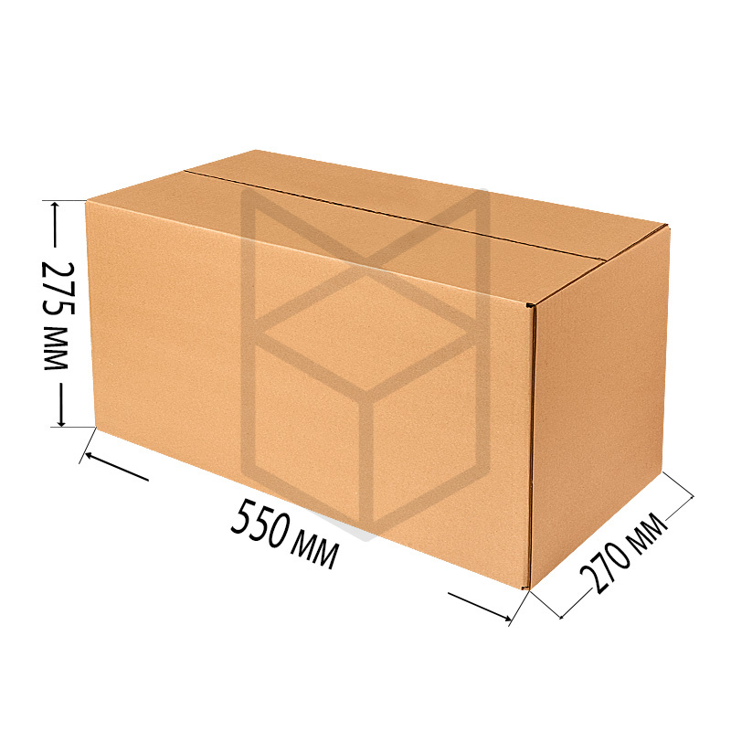 Коробка четырехклапанная 550х270х275 П32ВС Бурый