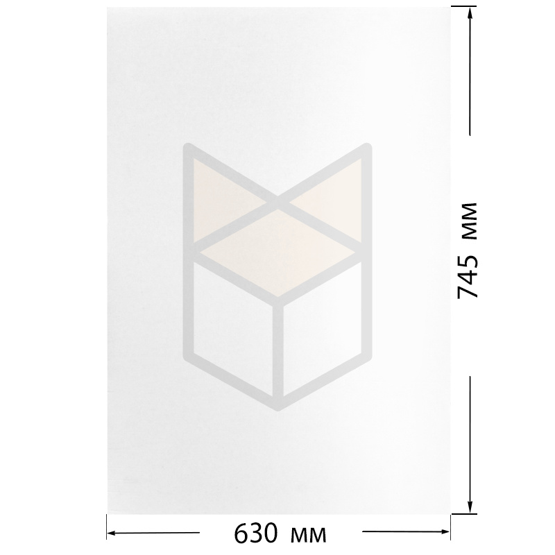 Гофрокартон 630х745 т22 МГК белый