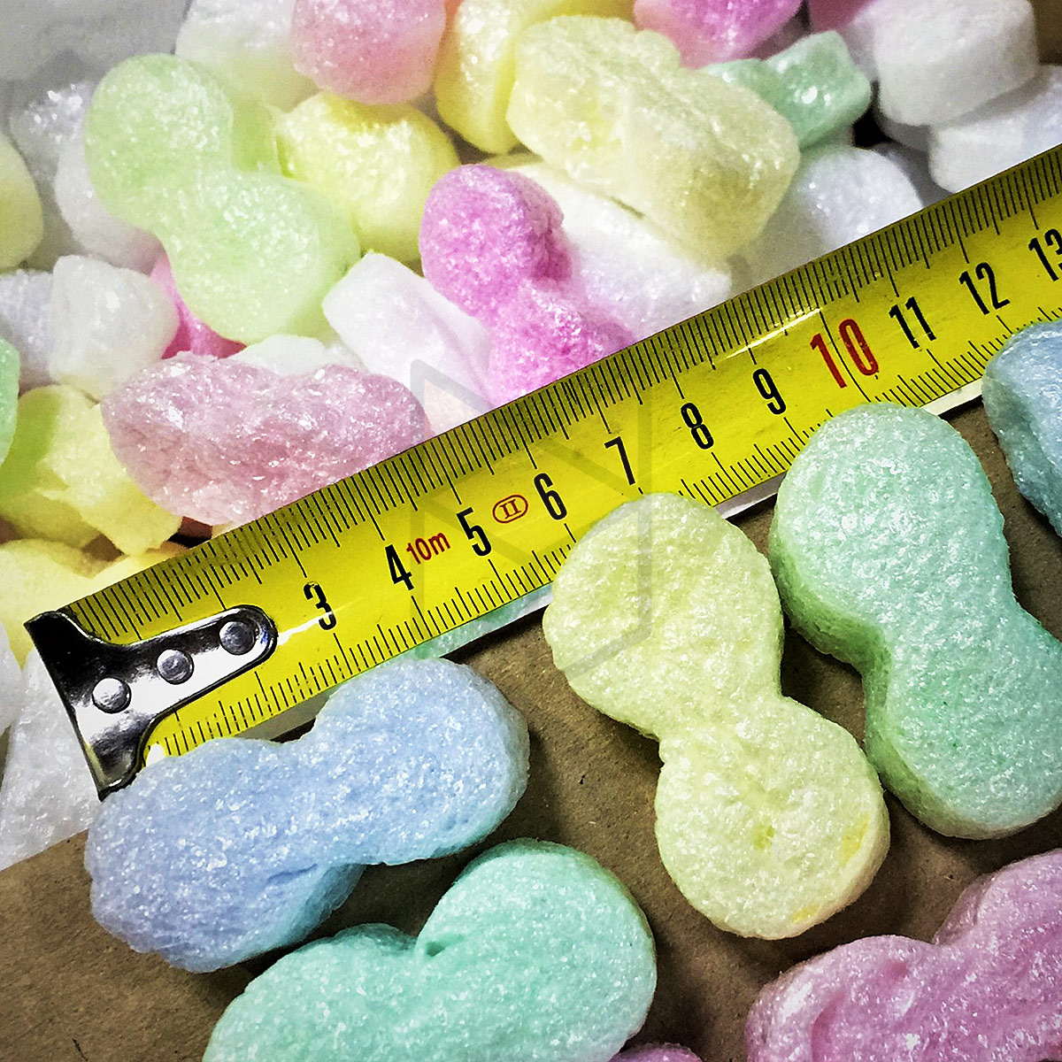 Наполнитель пенопластовый 8-форма, 120л Цветной Микс