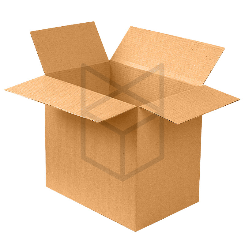 Коробка четырехклапанная 380х260х340 Бурый