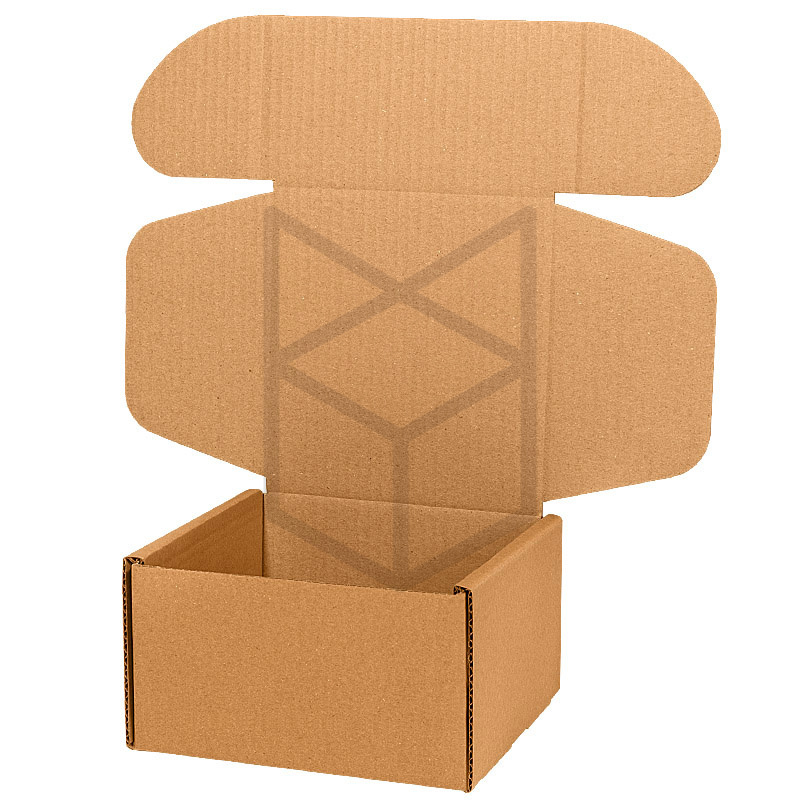 Коробка самосборная 160х160х90 Т22 Бурый