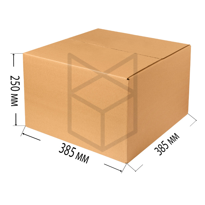 Коробка четырехклапанная 385х385х250 П32ВС Бурый