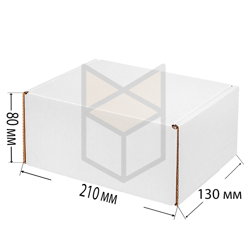 Коробка самосборная 210х130х80 МГК Белый