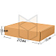 Коробка самосборная 210х130х55 Т22 Бурый
