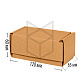 Коробка самосборная 120х65х60 Т22 Бурый