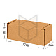 Коробка самосборная 110х51х51 Т22 Бурый