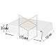 Коробка самосборная 175х130х35 Т22В Белый