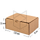 Коробка самосборная 120х90х55 Т22 Бурый